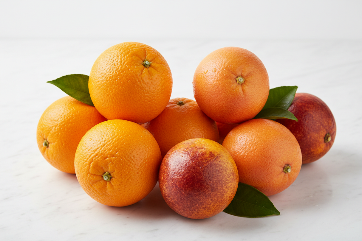 4 orange navel + 4 orange cara cara + 2 orange sanguine