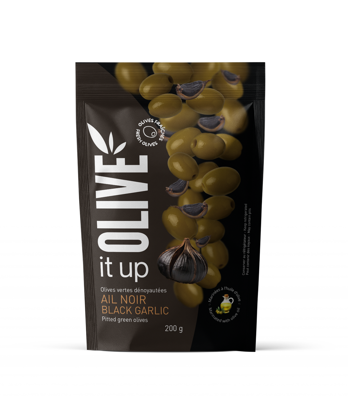 Olives farcies - Ail noir - 200g
