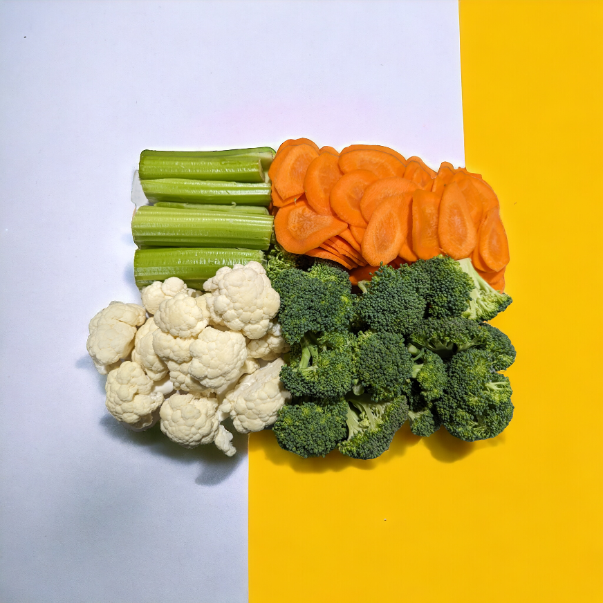 Crudités mixtes lavées et coupées - 1kg