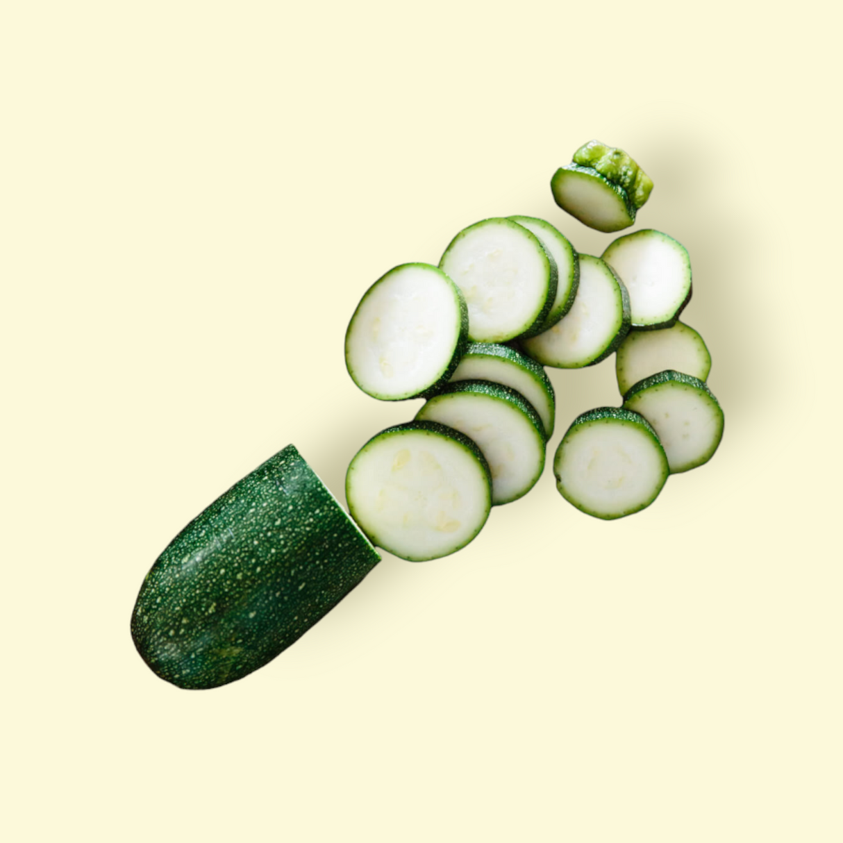 Courgettes lavées et coupées - Sac