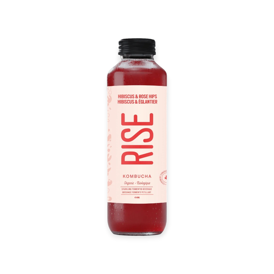 RISE - Kombucha BIO - Hibuscus & églantier - 1L