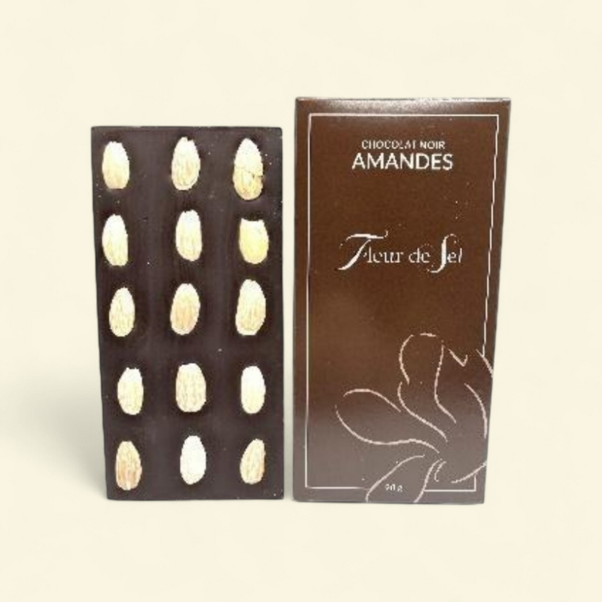Barre Chocolat - Amandes - NOIR - 98g