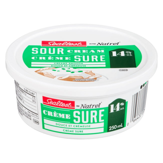 Crème sûre 14% - 250ml *DATE 29 JUIN*