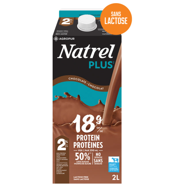 Lait chocolat sans lactose protéiné 1% - 2L *DATE 14 JAN*