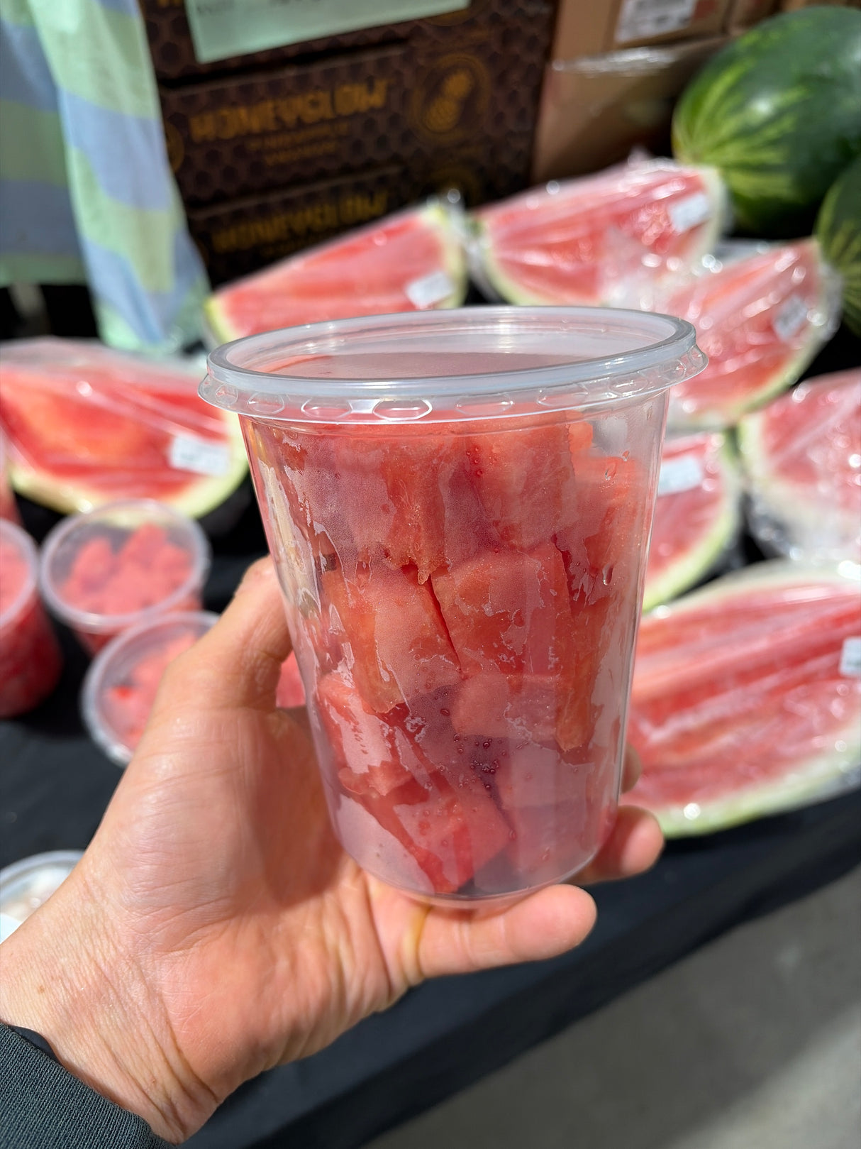 Melon d'eau Morceaux - Pot 1L