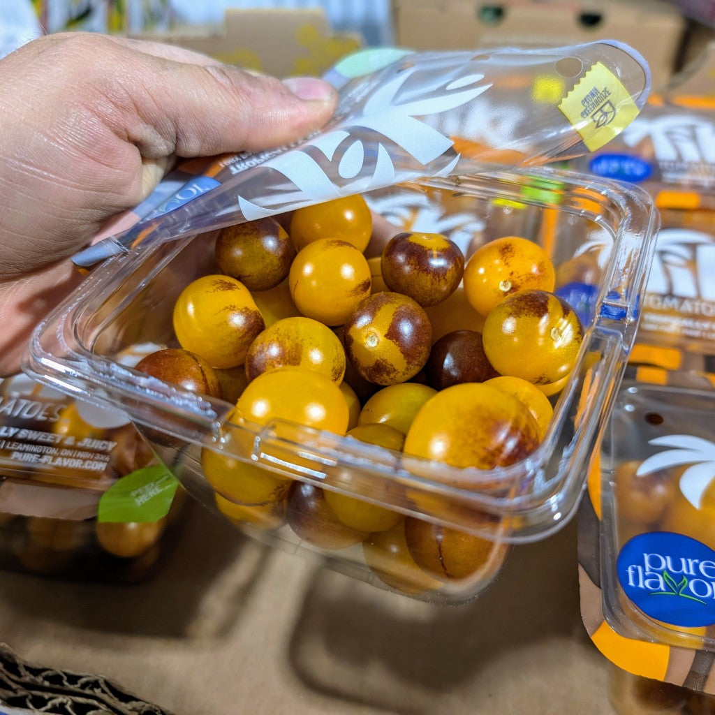 Tomates cerises JAUNES (tigrées) -  284g