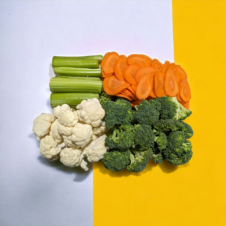 Crudités mixtes lavées et coupées - 1kg