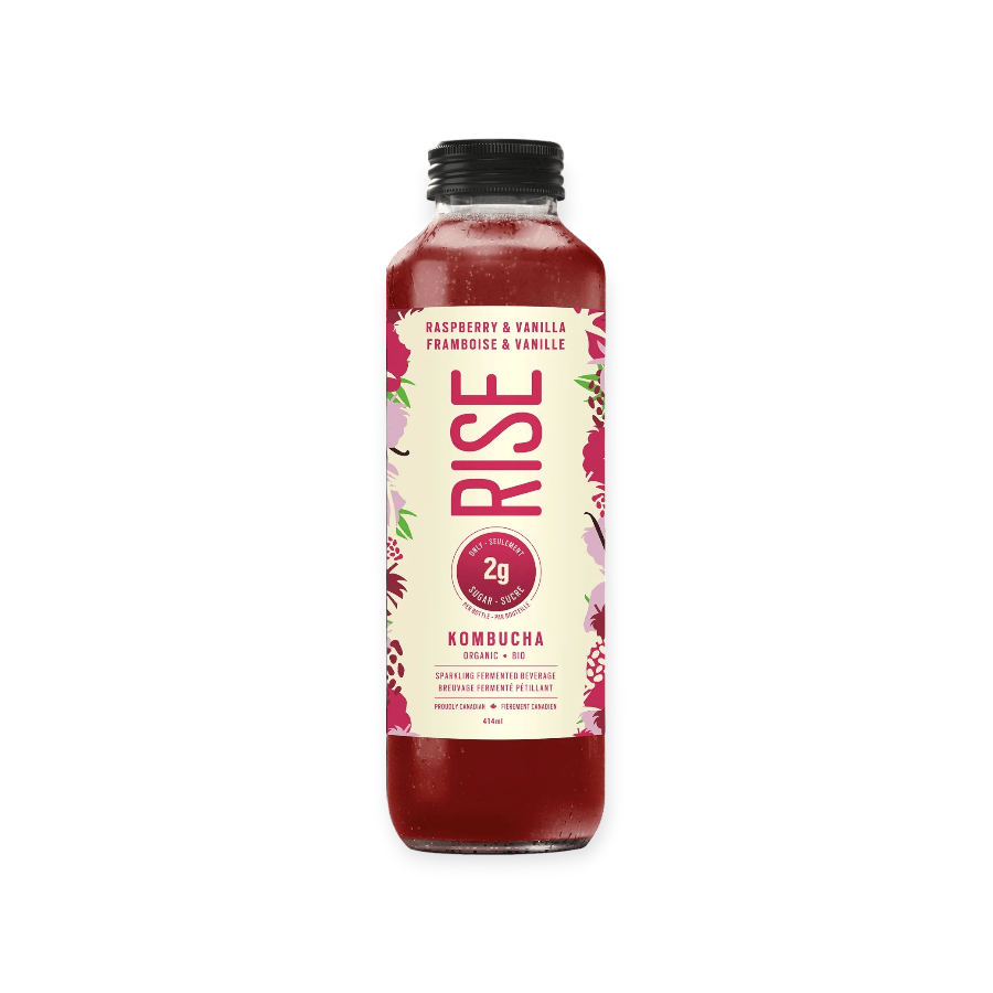 Kombucha 2g de sucre BIO - Framboise & Vanille - 1L