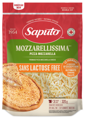 Saputo - Mozzarella râpé SANS LACTOSE - 320g