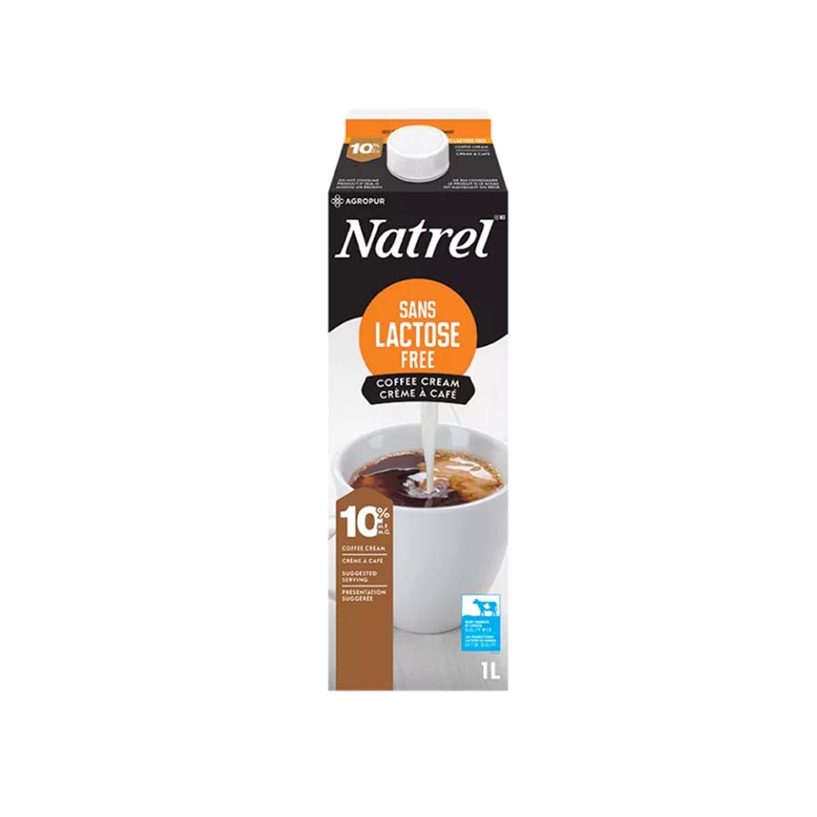 Crème à café 10% sans lactose - 1L