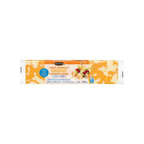 Sélection - Cheddar marbré bloc - 400g