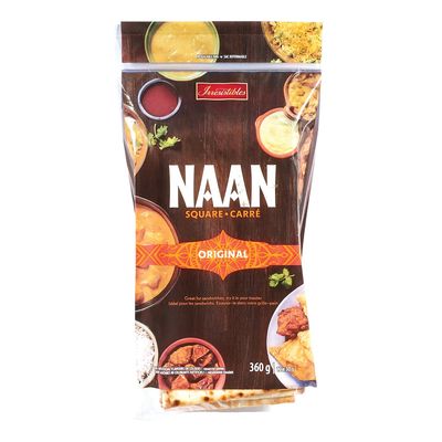 Pain naan carré - 360g