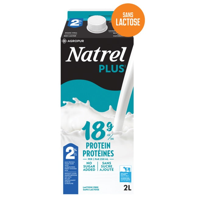 Lait sans lactose protéiné 2% - 2L